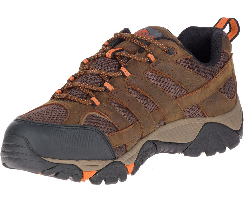 Buty Sportowe Merrell Męskie Brązowe - Moab Vertex Vent Sr - 532164-VES